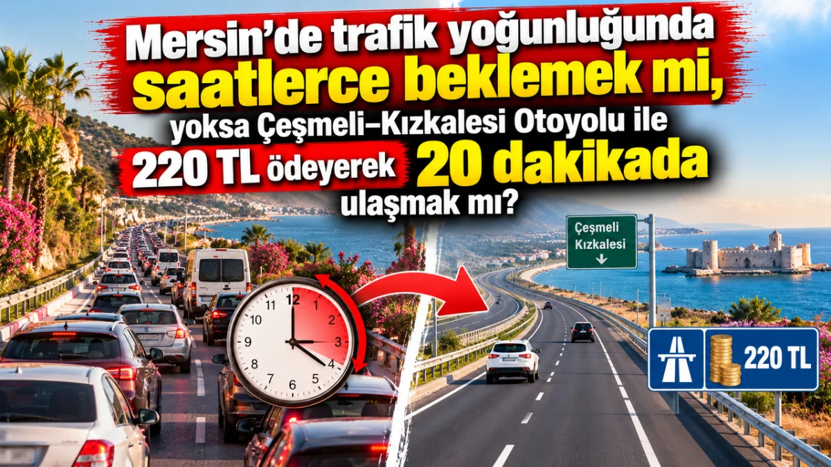 Mersin'de 220 TL'lik Otoyol Tartışması! Zaman mı, Para mı?