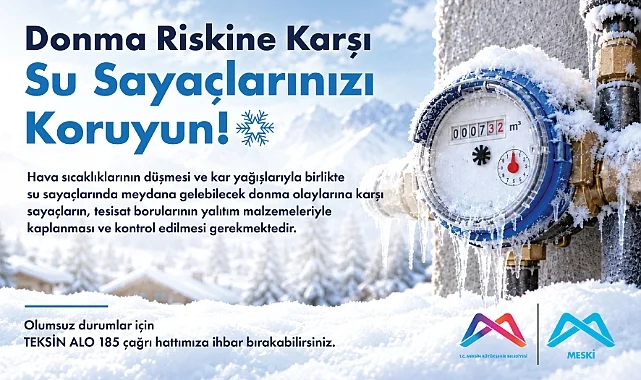 MESKİ'den su sayaçları için önemli uyarı