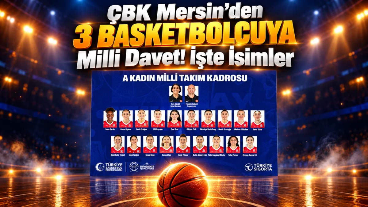 ÇBK Mersin’den 3 Basketbolcuya Milli Davet! İşte İsimler
