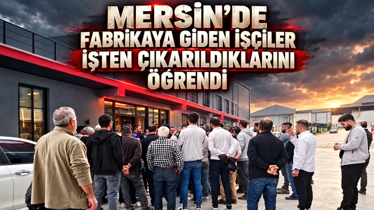 Mersin’de Fabrikaya Giden İşçiler İşten Çıkarıldıklarını Öğrendi