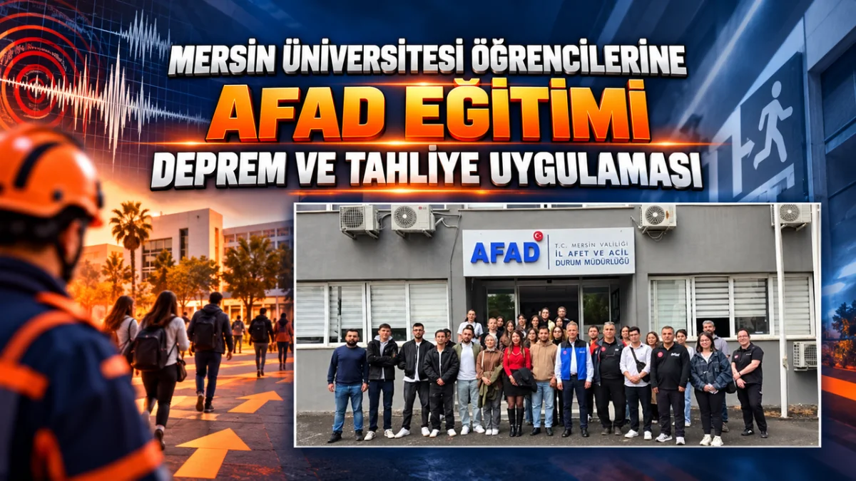 Mersin Üniversitesi Öğrencilerine AFAD Eğitimi: Deprem ve Tahliye Uygulaması