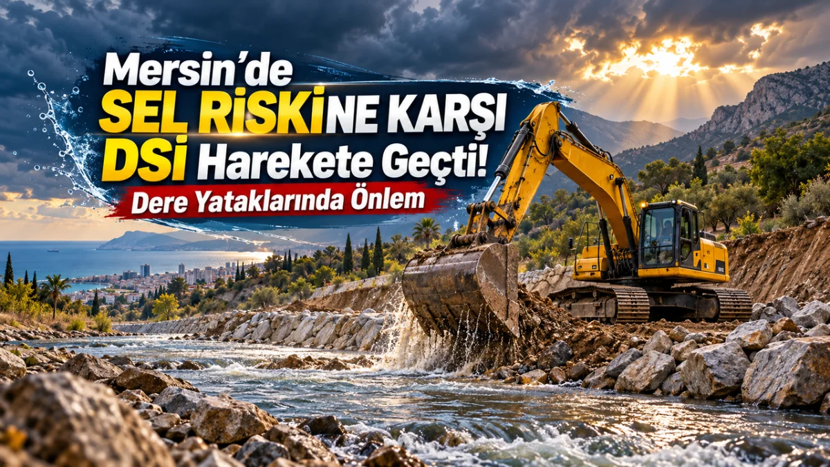 Mersin’de Sel Riskine Karşı DSİ Harekete Geçti! Dere Yataklarında Önlem