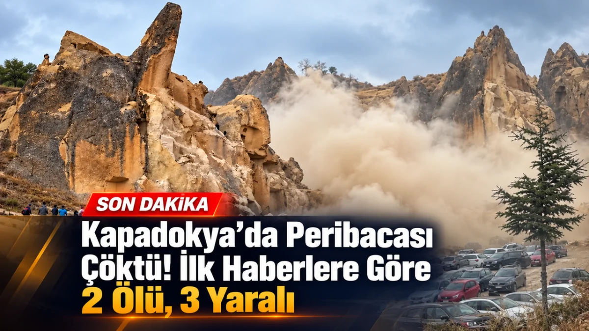 Kapadokya’da Peribacası Çöktü! İlk Haberlere Göre 2 Ölü, 3 Yaralı